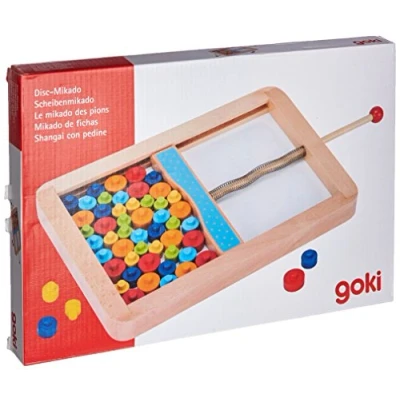 Imagen de GOKI Juegos de hábil idad Mikado Disco, Multicolor (56679)