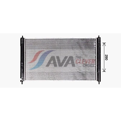 Imagen de AVA COOLING SYSTEMS MT2276 Radiador, refrigeración del motor Aluminio 700mm 408mm 16mm sin depósito de compensación Aletas soldadas