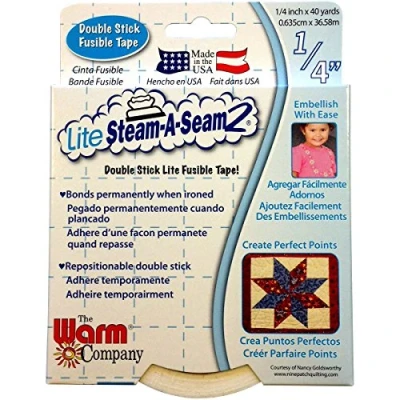 Imagen de Warm Company Lite Steam A Seam Cinta Fusible de Doble adherencia, Multicolor, 1,49 x 12,19 15,87 cm