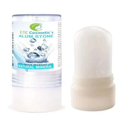 Imagen de Piedra de alumbre 115gr, desodorante mineral natural, vegano tiene un efecto antiséptico, no obstruye los poros, loción para después del afeitado, puede usarse prevenir la irritación piel