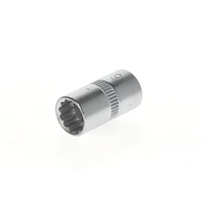 Imagen de GEDORE vaso, Llave de Accionamiento 1/4&#039;&#039; 6,3 mm, doce cantos, 9 mm ancho, Herramienta, D 20 9, Acero cromado