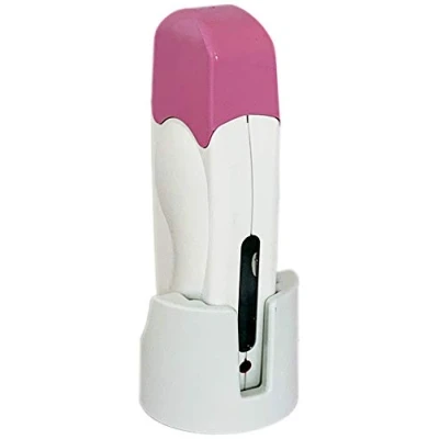 Imagen de EpilWax Calentador de Cera para Rollos 100 ml con Base Dispositivo Cartuchos Recambio (Individual base, Rosado)