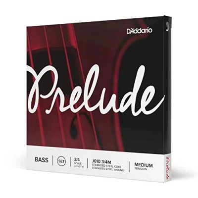 Imagen de D&#039;Addario Prelude 3/4 Scale Medium Tension Bass String Set