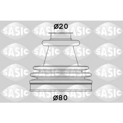 Imagen de SASIC 2933773 Fuelle Palier lado de rueda PEUGEOT: 306 Hatchback, 205 II 106 I CITROËN: C15 Furgón, ZX Familiar