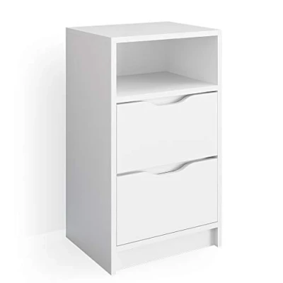 Imagen de Vicco Mesa de Noche Ruben, Blanco, 38 x 66.6 cm