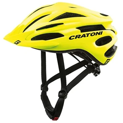 Imagen de CRATONI Casco Pacer MTB Amarillo Neón Mate Talla S/M 54 59 Material de la Bicicleta, Unisex Adulto
