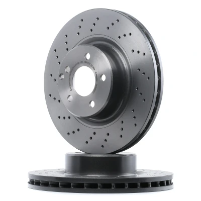 Imagen de BREMBO COATED DISC LINE 09.A353.11 Disco de freno 330 32 5 perforado/ventil. int. revestido altamente carbonizado con tornillos
