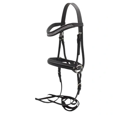 Imagen de PFIFF 103111 Hobby Horsing, trense sin mordeduras para Caballos de Peluche Hobby, Color Negro