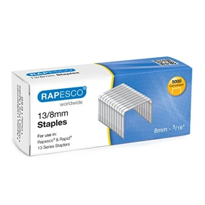 Imagen de Rapesco S13080Z3 Grapas Galvanizadas 13/8 mm, Caja de 5000