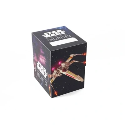 Imagen de Gamegenic Star Wars Unlimited Soft Crate Impresión a Todo Color con Diseños Oficiales Caja para Mazos Caben 60 Cartas Doble Funda TCGs y LCGs Diseño X Wing/Tie Fighter