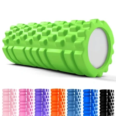 Imagen de unycos Rodillo para Masajes Musculares【33x14 cm】Cilindro de Espuma Dura Fitness, Terapia con Foam Roller Herramienta Automasaje Mayor Recuperación y Flexibilidad (Verde)
