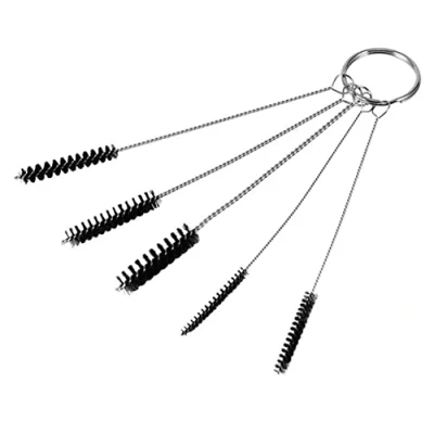 Imagen de 5 unids/set Nylon tubo boquilla cepillos limpieza de diámetro limpiador 2mm spray cepillo paja herramientas O4W4
