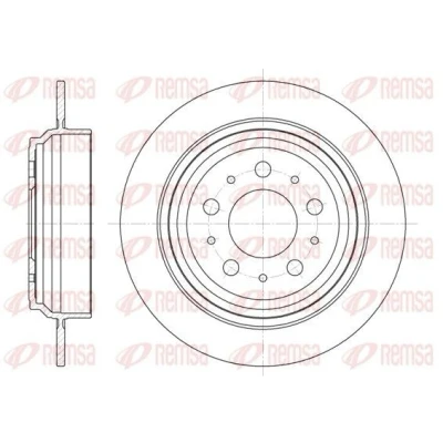 Imagen de REMSA 6924.00 Disco de freno Eje trasero 283,5, 283,5 10 5 macizo VOLVO: XC70 I Cross Country, S70, V70