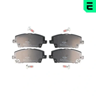 Imagen de OPTIMAL BP 12386 Juego de pastillas freno Eje delantero con avisador acústico desgaste tornillos pinza HONDA: CIVIC 8 Hatchback