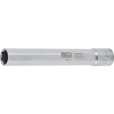 Imagen de BGS 9863 12 Llave de vaso hexagonal, extra largas propulsión cuadrado interior 10 mm (3/8“)