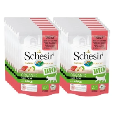 Imagen de Schesir Buey Y Pollo Bio con Manzana 85g