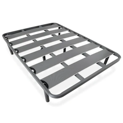 Imagen de Homey Somier Reforzado de Láminas Anchas, Anti Ruido, Estructura 40x30 mm con Juego Patas Roscadas, Fuerte y Resistente 135x190