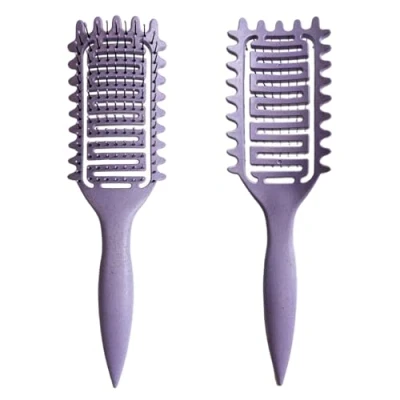 Imagen de Cepillo para pelo rizado,cepillo definir rizos, peinar y dar forma a hombres mujeres (Morado)