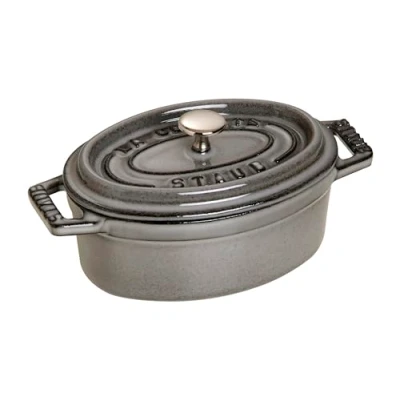 Imagen de Staub Cocotte Ovalada, Hierro Fundido, Gris Grafito, 11 cm