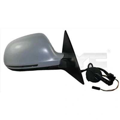 Imagen de Espejo retrovisor Tyc 302 0077 derecha imprimado para ajuste elect. espejo, asférico, calefactable AUDI: A6 C6 Berlina, Avant