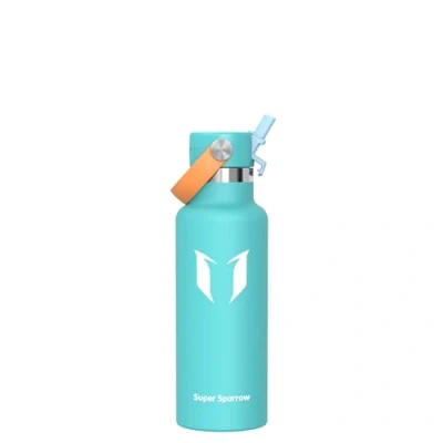 Imagen de Super Sparrow Botella Agua Acero Inoxidable Botellas Termica 500ml Sin BPA Termo Cantimplora con Pajita Vacío, para Deporte, Viaje, Escuela, Exterior, Oficina, Gimnasio