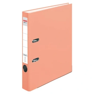 Imagen de herlitz maX.File Protect 50028474 Carpeta (A4, 5 cm, con etiqueta deslizante), color salmón, 1 unidad