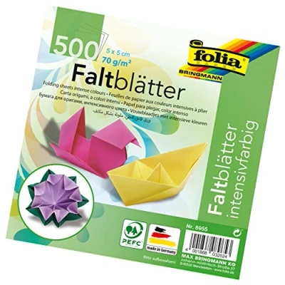 Imagen de Folia plegable hojas 70 g/m², 500 surtidos en 10 colores