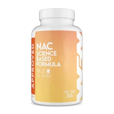 Imagen de WFN Approved NAC 800 mg por cápsula N Acetil L Cisteína Suministro anual de 365 cápsulas Altamente dosificado, vegano, sin aditivos Producido y probado en Alemania
