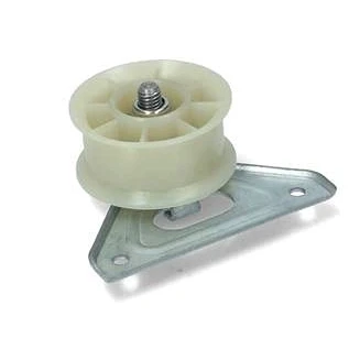 Imagen de DL pro Rodillo tensor para Indesit Ariston C00504520 Whirlpool Bauknecht 488000504520 52 mm Ø Jockey rollo con soporte secadora F06 F07 F08 F10 F15