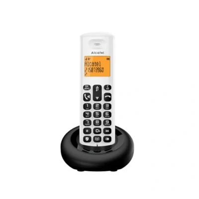 Imagen de ALCATEL E260 Solo Blanco Teléfono Inalámbrico. Bloqueo de Llamadas y función Manos Libres