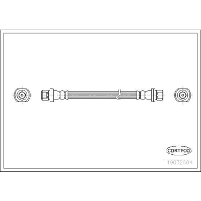 Imagen de CORTECO 19032604 Latiguillos de Freno Eje trasero 292 TOYOTA: Yaris I Hatchback
