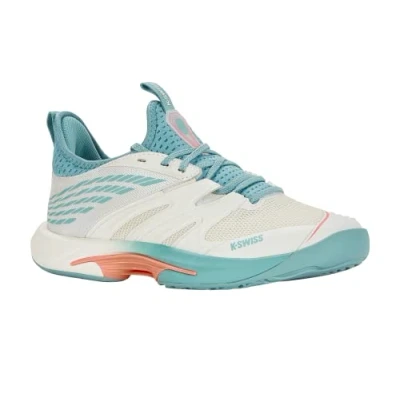 Imagen de K Swiss Performance SPEEDTRAC, Zapato de Tenis Mujer, Blanc Blanc/Nile Blue/Desert Flower, 42 EU