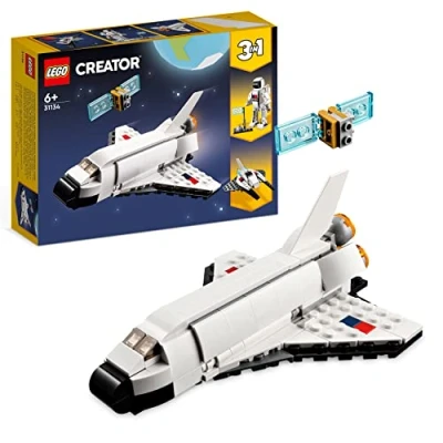 Imagen de Lego Creator 3 en 1 Lanzadera Espacial, Figura de Astronauta o Nave Juguete, Set Construcción para Niños y Niñas 6 Años Más, Regalo Creativo Infantil 31134