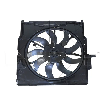 Imagen de NRF 47734 Ventilador de radiador 517 12 850 con bastidor (armazón), Motor sin escobillas BMW: X6, X5
