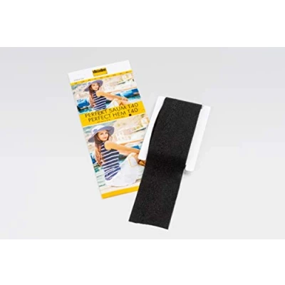 Imagen de Vlieseline Cinta para dobladillos (100% poliéster, 4 cm x 3 m), color negro