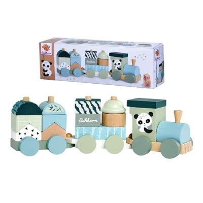 Imagen de Eichhorn Tren de Madera, Color Gris/Azul Claro (4003046005974)