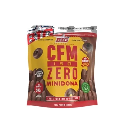 Imagen de BIG Proteina Isolada Proteinas Whey para Masa Muscular Protein Isolate Proteína en Polvo Materia Prima Premium Sin Grumos, Baja Lactosa, Azúcares Añadidos (500gr, Minidona)