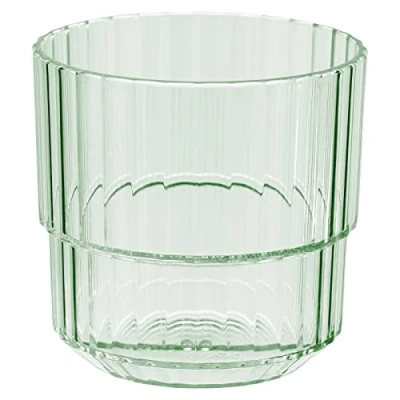 Imagen de APS 10571 Vaso &quot;LINEA&quot; de plástico Tritan, sin BPA, apilable, reutilizable y apto para lavavajillas, 220 ml, verde claro