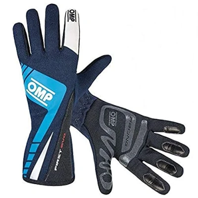 Imagen de OMP First Evo Guantes Fia 8856 2018 Blu Navy/Ciano Talla XS