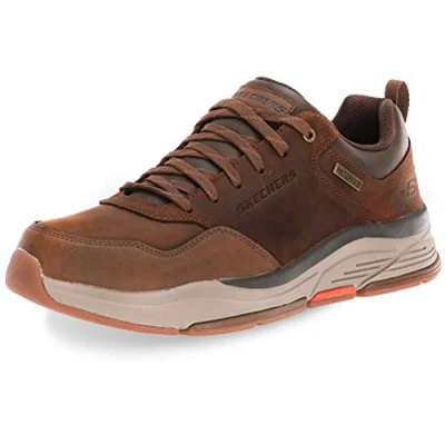 Imagen de Skechers BENAGO Hombre, Zapatillas para Dark Brown Waterproof Leather, 45.5 EU