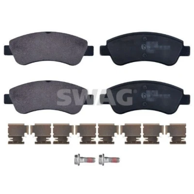 Imagen de SWAG 62 91 6432 Juego de pastillas freno Eje delantero excl. contacto avisador desgaste con material fijación PEUGEOT: 206 Hatchback