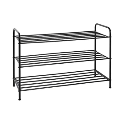 Imagen de HAKU Möbel Banco para zapatos negro, metal, metal Dim.: AN 83 cm x AL 58 P 35 cm, Estilo: Moderno