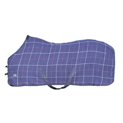Imagen de HKM Waffle 6900 Manta para establo (Aspecto de gofre), Color Azul Oscuro