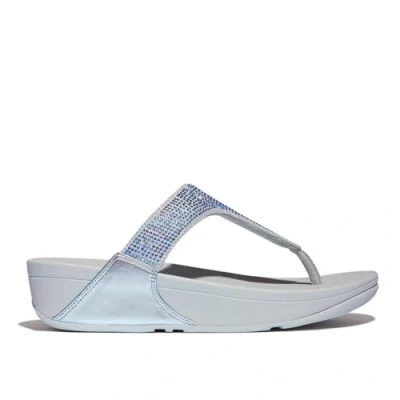 Imagen de Fitflop Lulu Crystal Embellished Toe Post Sandals, Sandalia Mujer, Blue, 38 EU