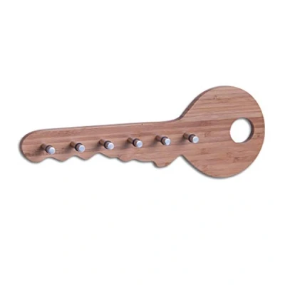 Imagen de Zeller 13590 Colgador de Llaves, Madera, Marrón, 35x4x12.5 cm