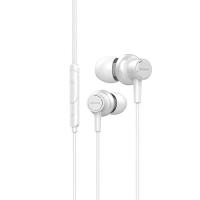Imagen de Aiwa ESTM 500WT, Diamond Series, Auriculares In Ear, Hi Res Audio, Micrófono Incluído, Jack 3.5 mm, Compatible con Android/iPhone. Color: Blanco