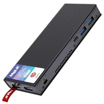 Imagen de MeLE Fanless Mini PC Stick PCG02 Pro WiFi 6 Windows 11 Celeron N5105 8GB 256GB, Micro en un Dual 4K HDR HDMI, Business IoT Portable Desktop Support PD3.0 Ethernet PXE Encendido Automático