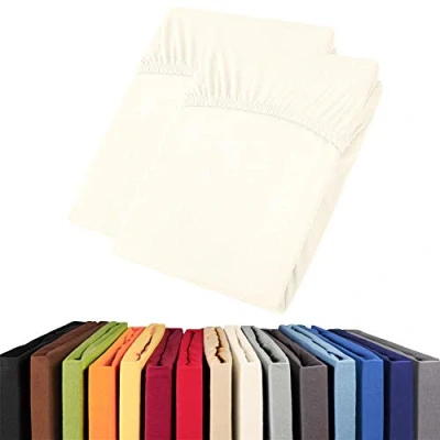 Imagen de aqua textil Viana sábana Bajera Ajustable, Algodón, Blanco, 140x200 bis 160x200 cm