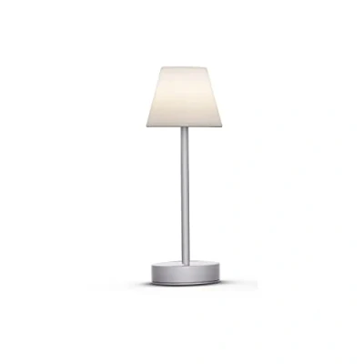 Imagen de Moovere Lámpara de mesa portátil LOLA SLIM 30 Space Grey Luz LED Blanca Neutra (4000K) con Regulador intensidad y Batería Recargable