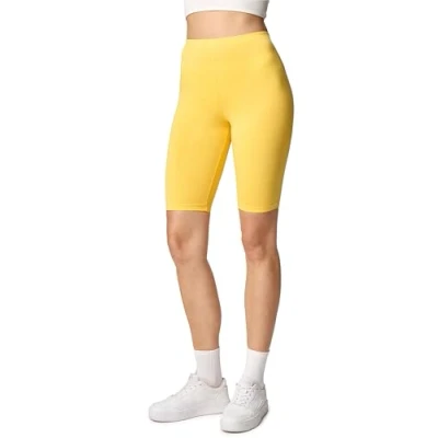 Imagen de Merry Style Leggins Cortos Mallas Deportivas Mujer Shorts Pantalones para Verano de Mujeres MS10 145 (Amarillo, XL)
